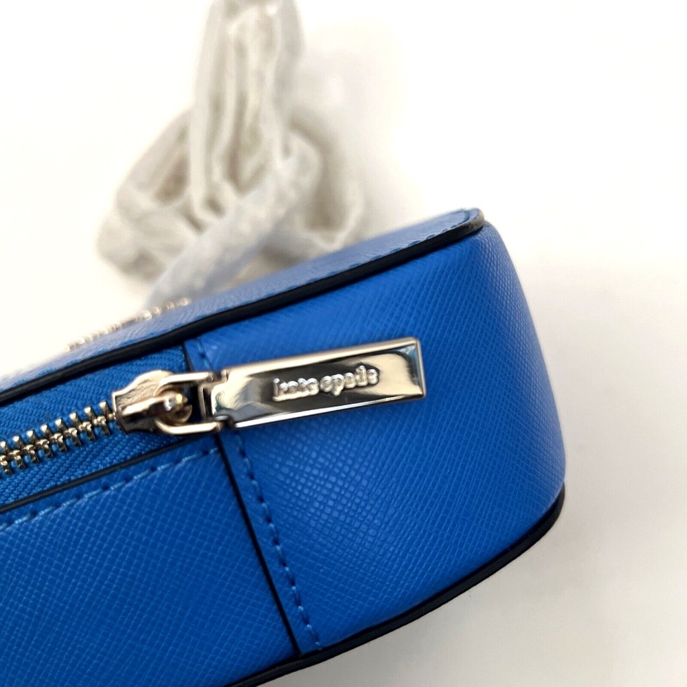 KATE SPADE Love Shack Mini Heart Crossbody Summer Night Blue K6063 NWT $260 - Picture 9 of 13